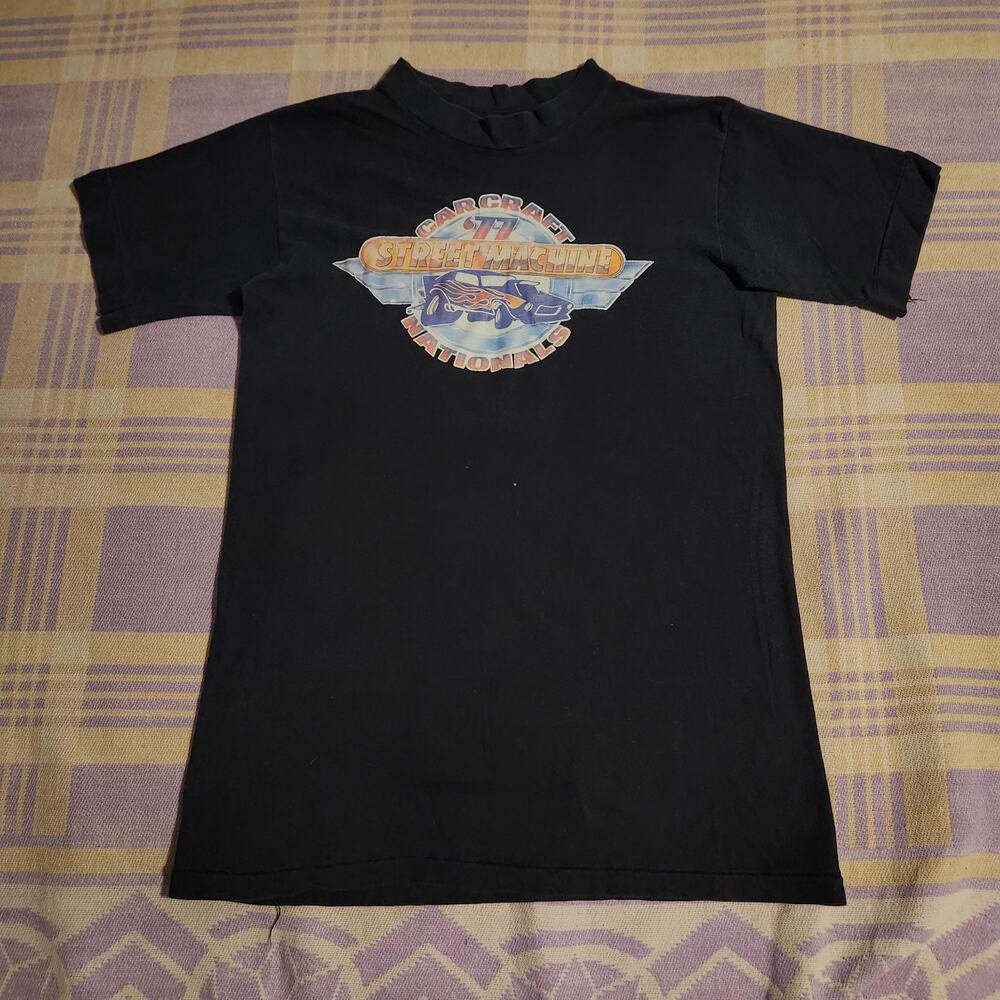 VINTAGE 1977 CAR CRAFT MAGAZINE STREET MACHINE NATIONALS ROACH EAGLE T SHIRT 70s